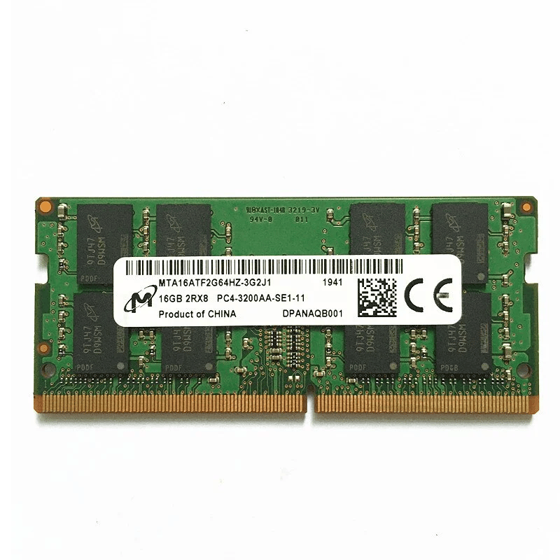 Micron 16GB PC4 3200AA Laptop Memory Module SO-DIMM (NON-ECC)