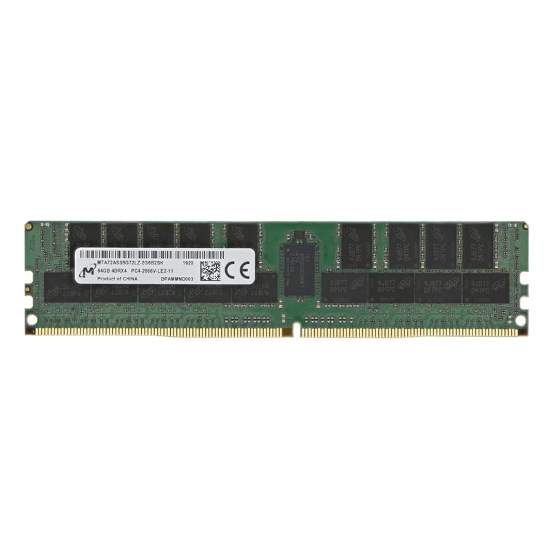 Micron 64GB PC4-2666V 4DRx4 MTA72ASS8G72LZ-2G6D2  (HPE 840759-091)
